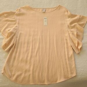 Chico blouse light peach color NEW with tag